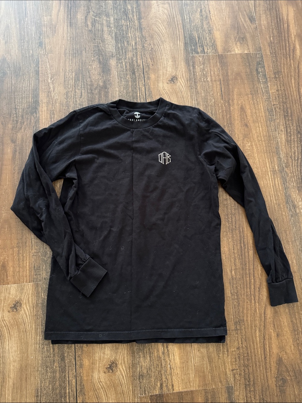 Oaklandish Men's Black Long-Sleeve Logo Tee